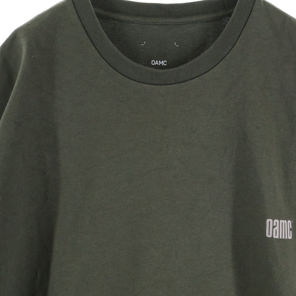 OAMC(オーエーエムシー) 両面プリント 半袖Tシャツ カットソー ブラウン OAMR709267 OR247608A