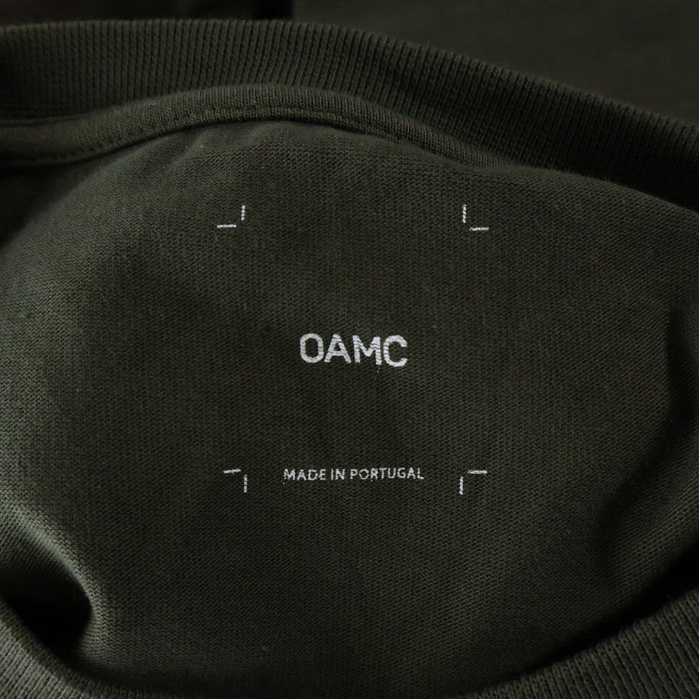OAMC(オーエーエムシー) 両面プリント 半袖Tシャツ カットソー ブラウン OAMR709267 OR247608A