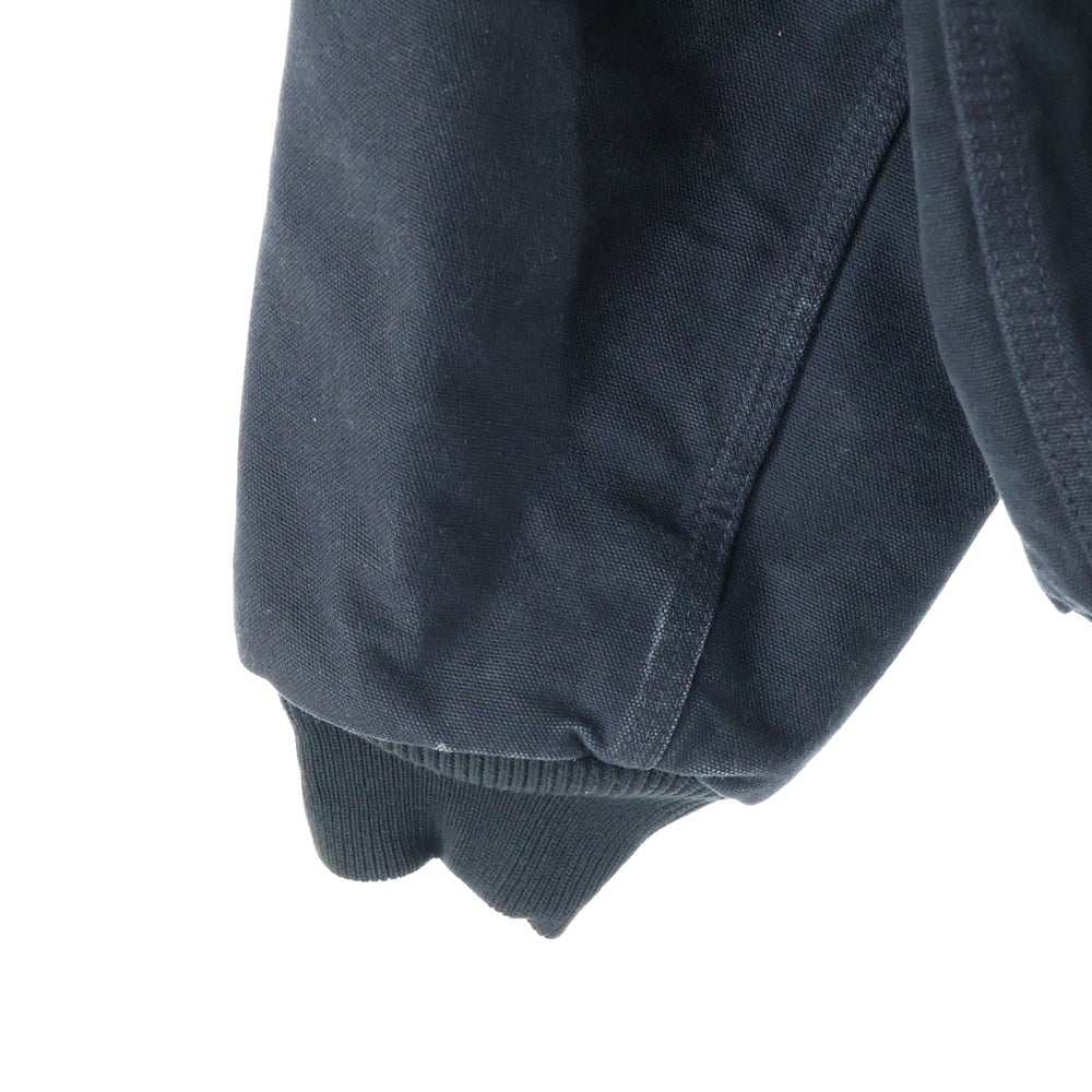CARHARTT(カーハート) Loose Fit Duck Insulated Flannel Lined Active Jacket ルーズフィット 裏地キルティング ダック アクティブジャケット フーディー ブラック 0J0140-M