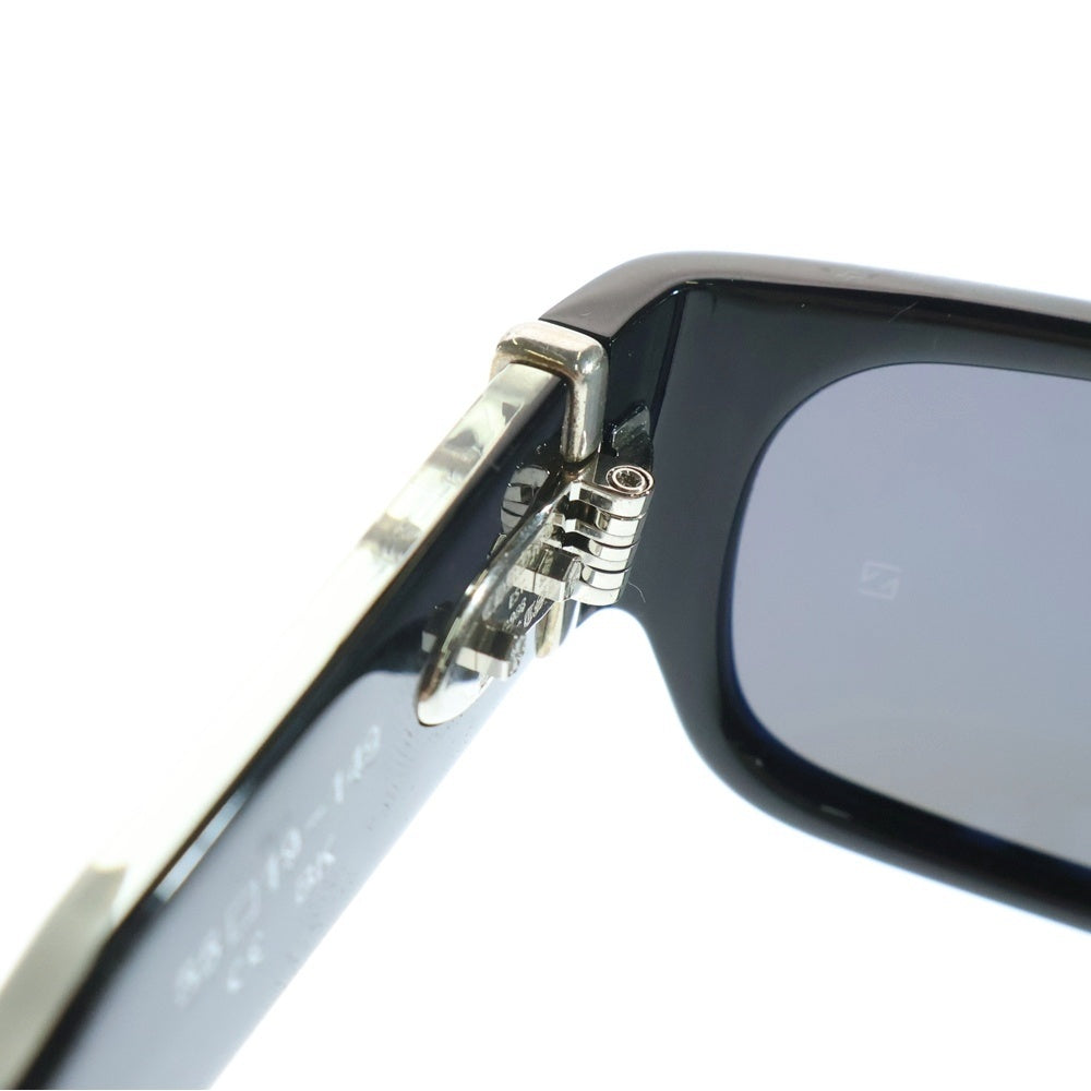 CHROME HEARTS(クロムハーツ) TRYVAGAGAIN CHプラス フレーム ウェリントンサングラス アイウェア 眼鏡 ブラック/シルバー