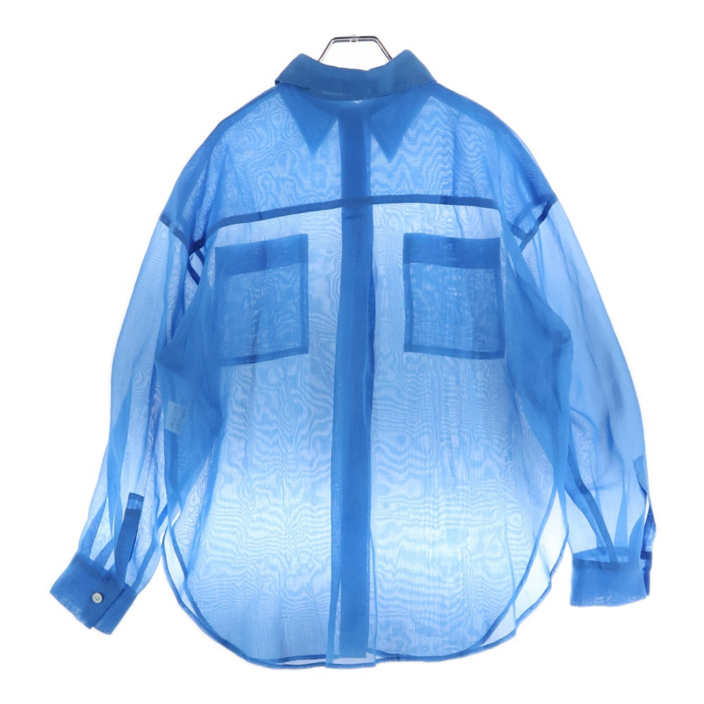 NO BRAND(ノーブランド) allurreville レース シャツ スカイブルー レディース