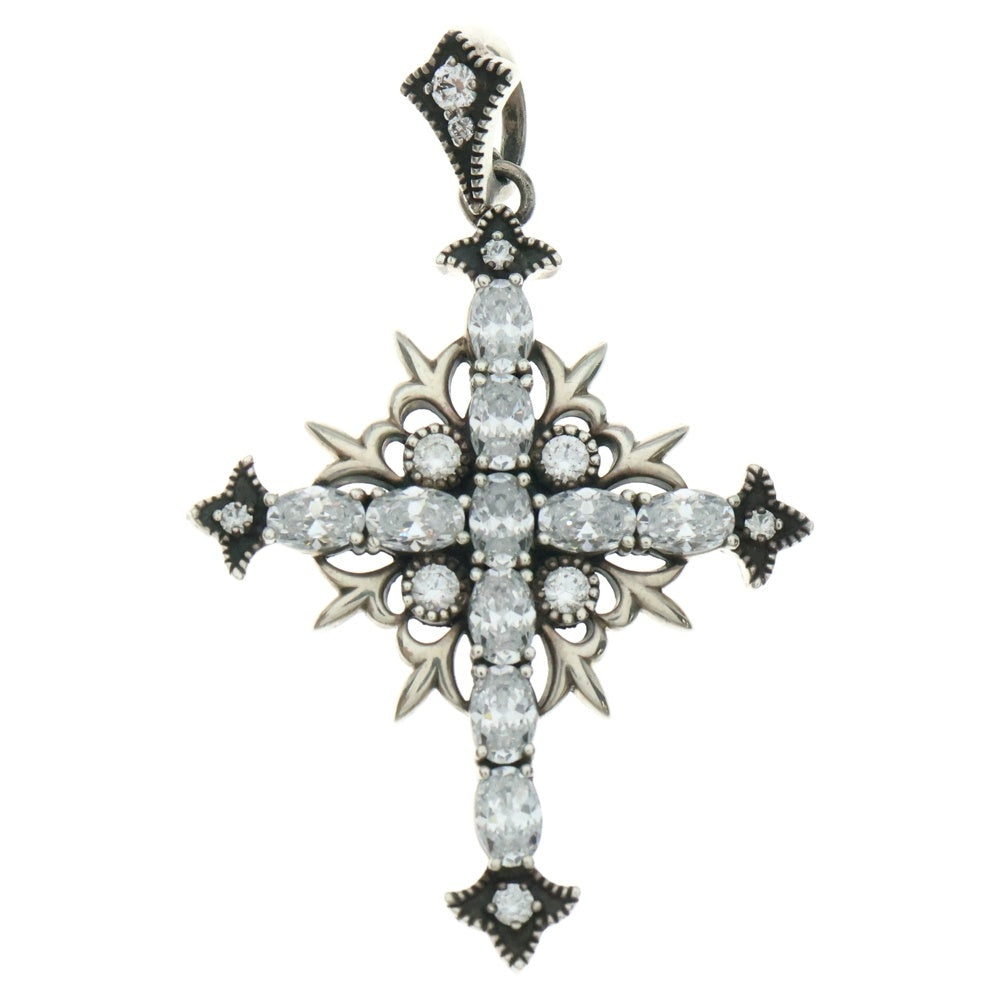 Justin Davis(ジャスティンデイヴィス) ST.POPE JOHN Pendant ジルコニア クロス ペンダントトップ シルバー SPJ196