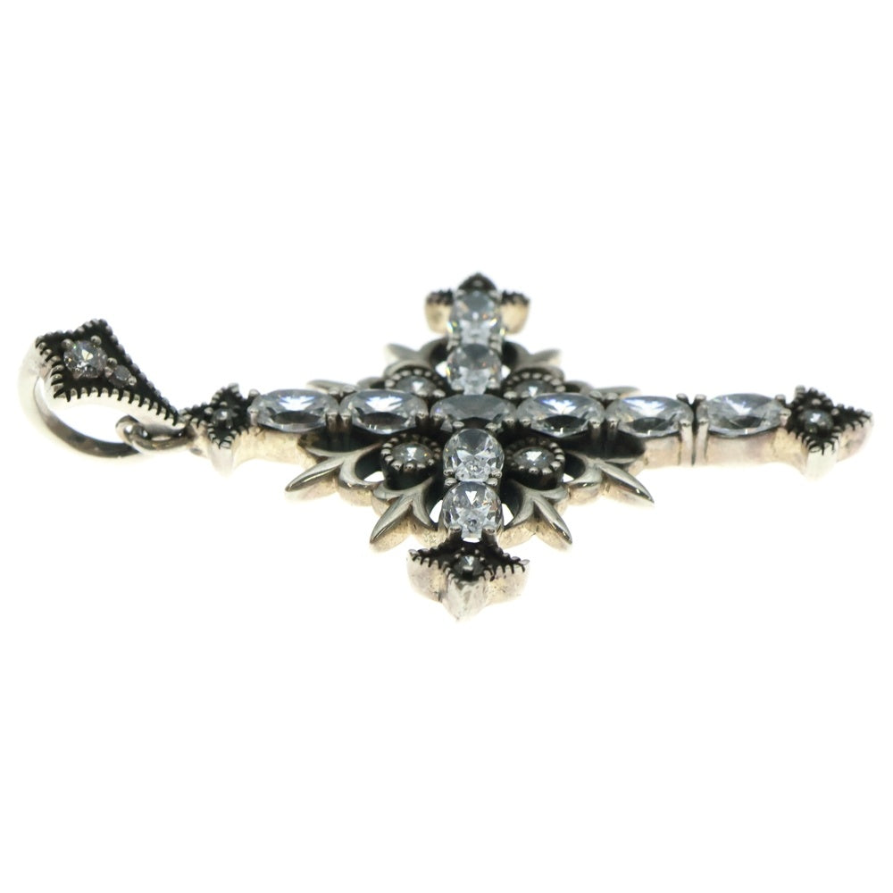 Justin Davis(ジャスティンデイヴィス) ST.POPE JOHN Pendant ジルコニア クロス ペンダントトップ シルバー SPJ196