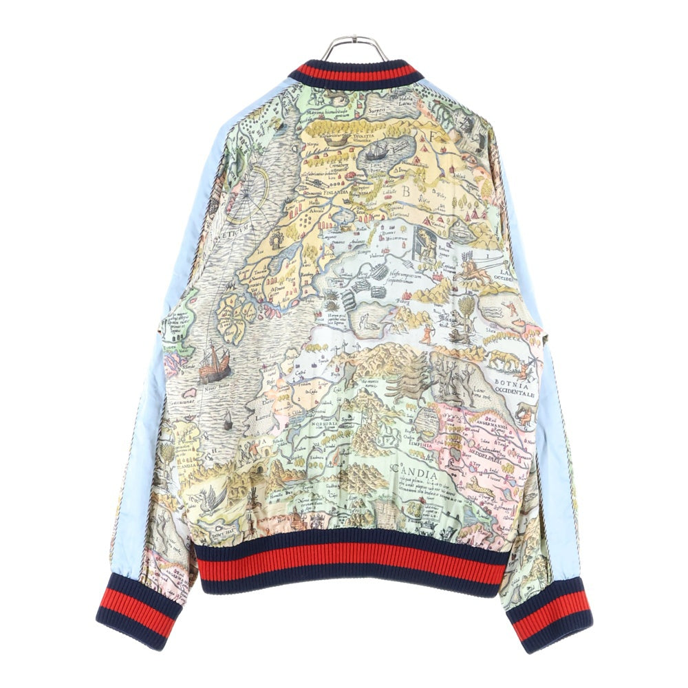 GUCCI(グッチ) ティアン プリント シェリー ライン ジャケット スタジャン ブルゾン マルチカラー 452450 Z665C