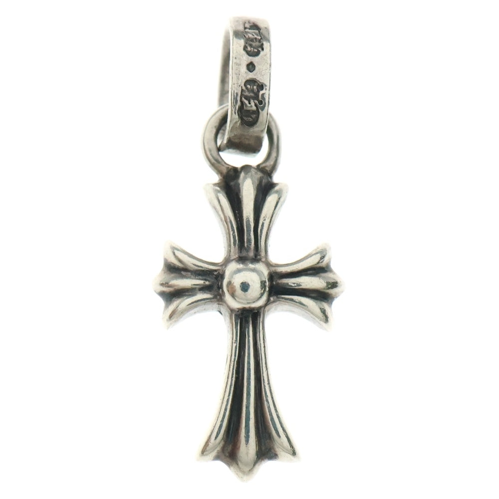 CHROME HEARTS(クロムハーツ) CRS BBYFAT P SAP B ベイビーファット PAVEブルーサファイア チャーム シルバーネックレストップ