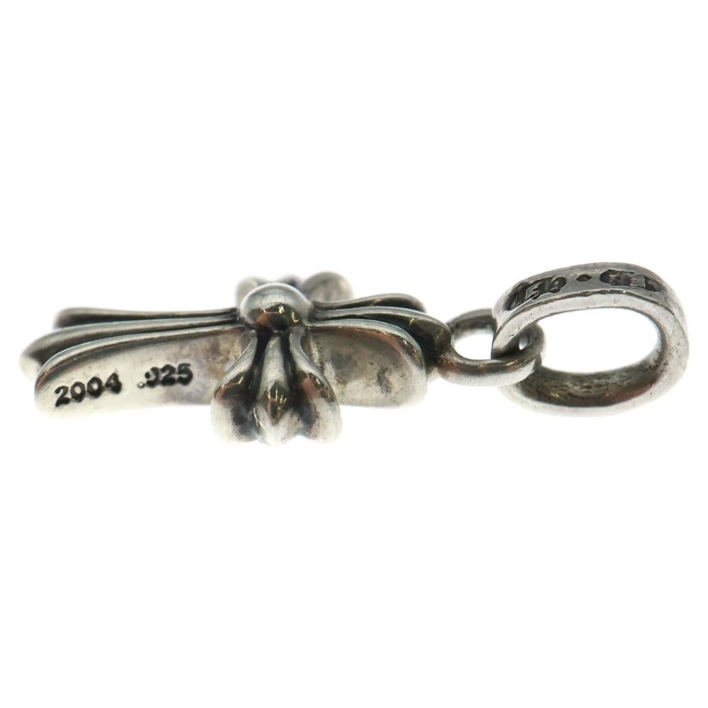 CHROME HEARTS(クロムハーツ) CRS BBYFAT P SAP B ベイビーファット PAVEブルーサファイア チャーム シルバーネックレストップ