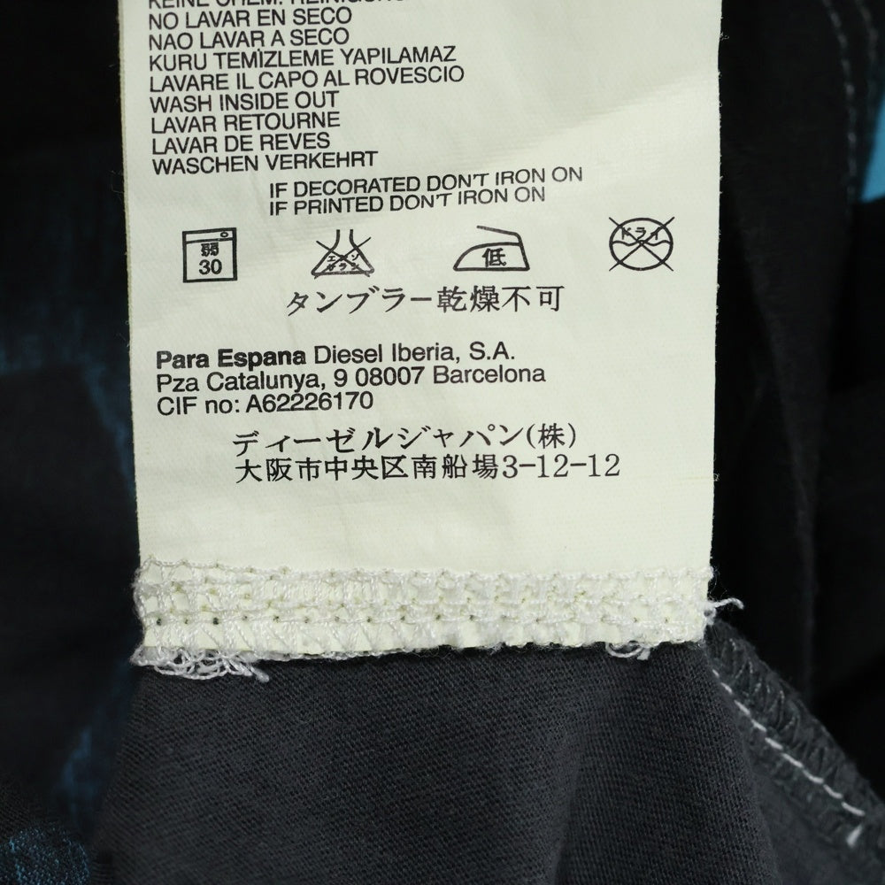 DIESEL(ディーゼル) フロントロゴ ノースリーブ タンクトップ グレー