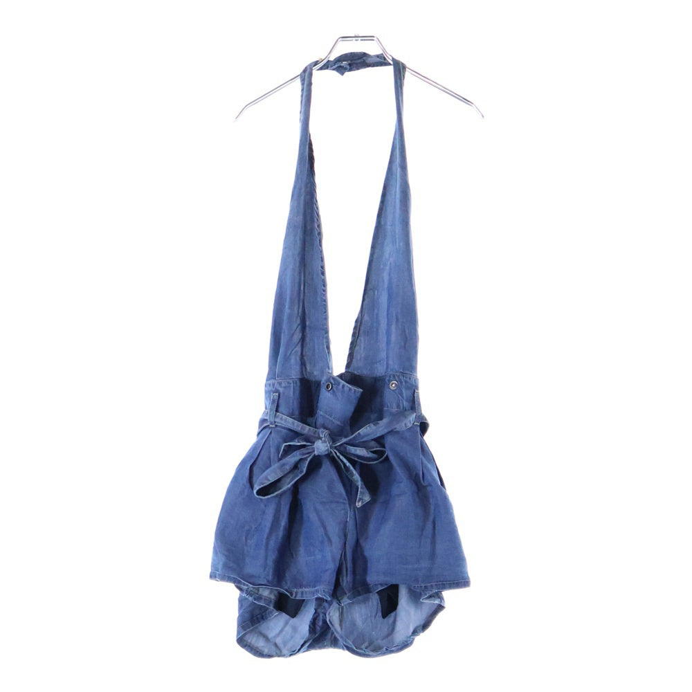 DIESEL(ディーゼル) デニム生地 ショートサロペット インディゴ レディース