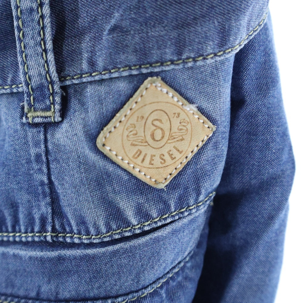 DIESEL(ディーゼル) デニム生地 ショートサロペット インディゴ レディース