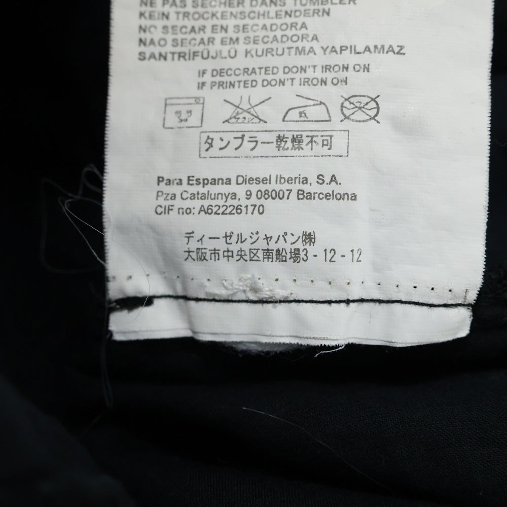 DIESEL(ディーゼル) 半袖シャツカットソー ブラック