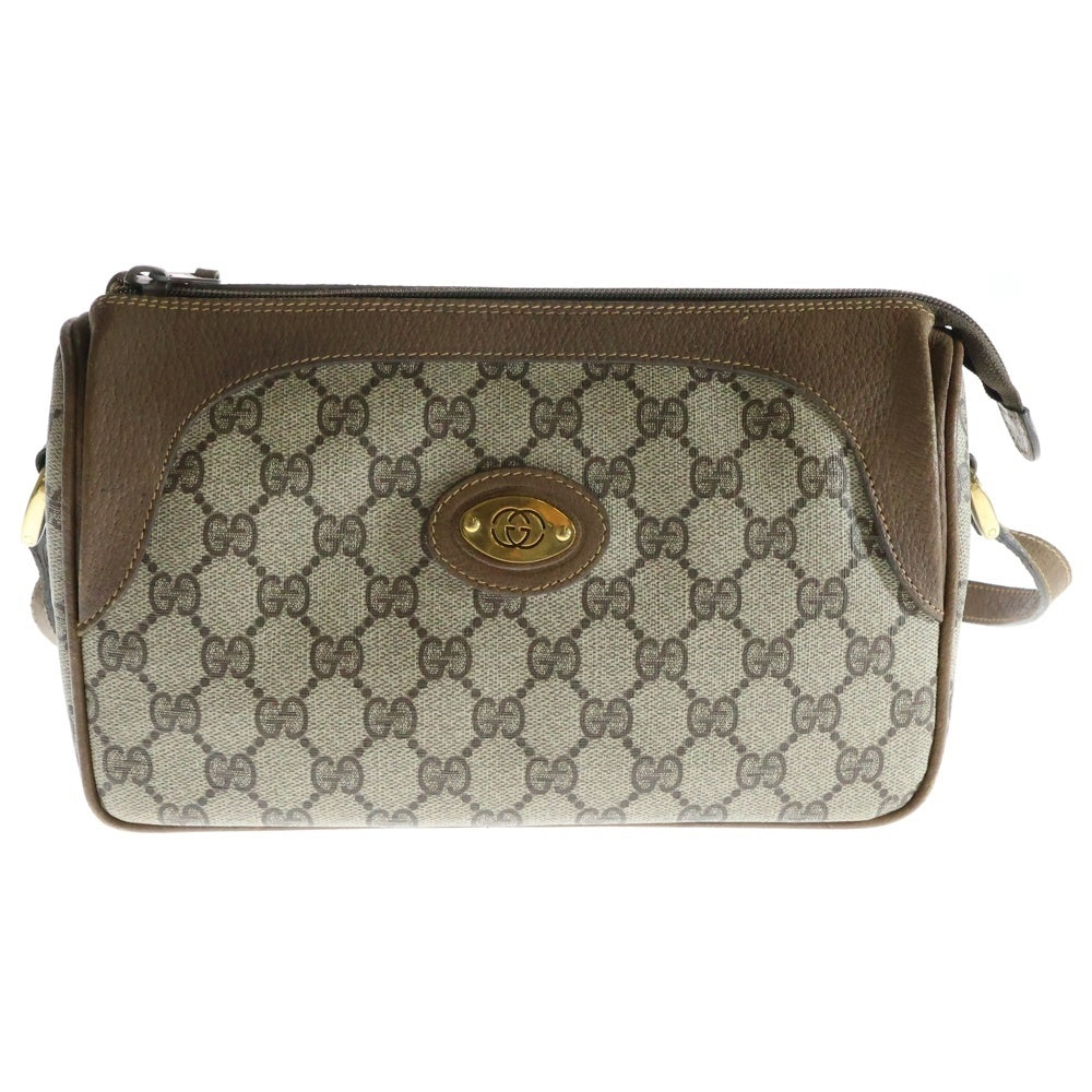 GUCCI(グッチ) GG シェリーライン PVCレザー ショルダーバッグ オールドグッチ ベージュ 001-115-0443