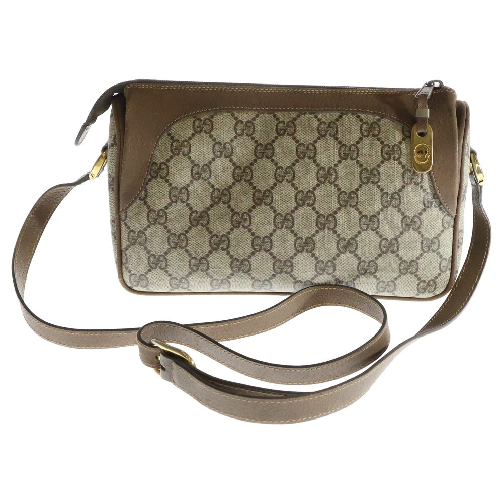 GUCCI(グッチ) GG シェリーライン PVCレザー ショルダーバッグ オールドグッチ ベージュ 001-115-0443