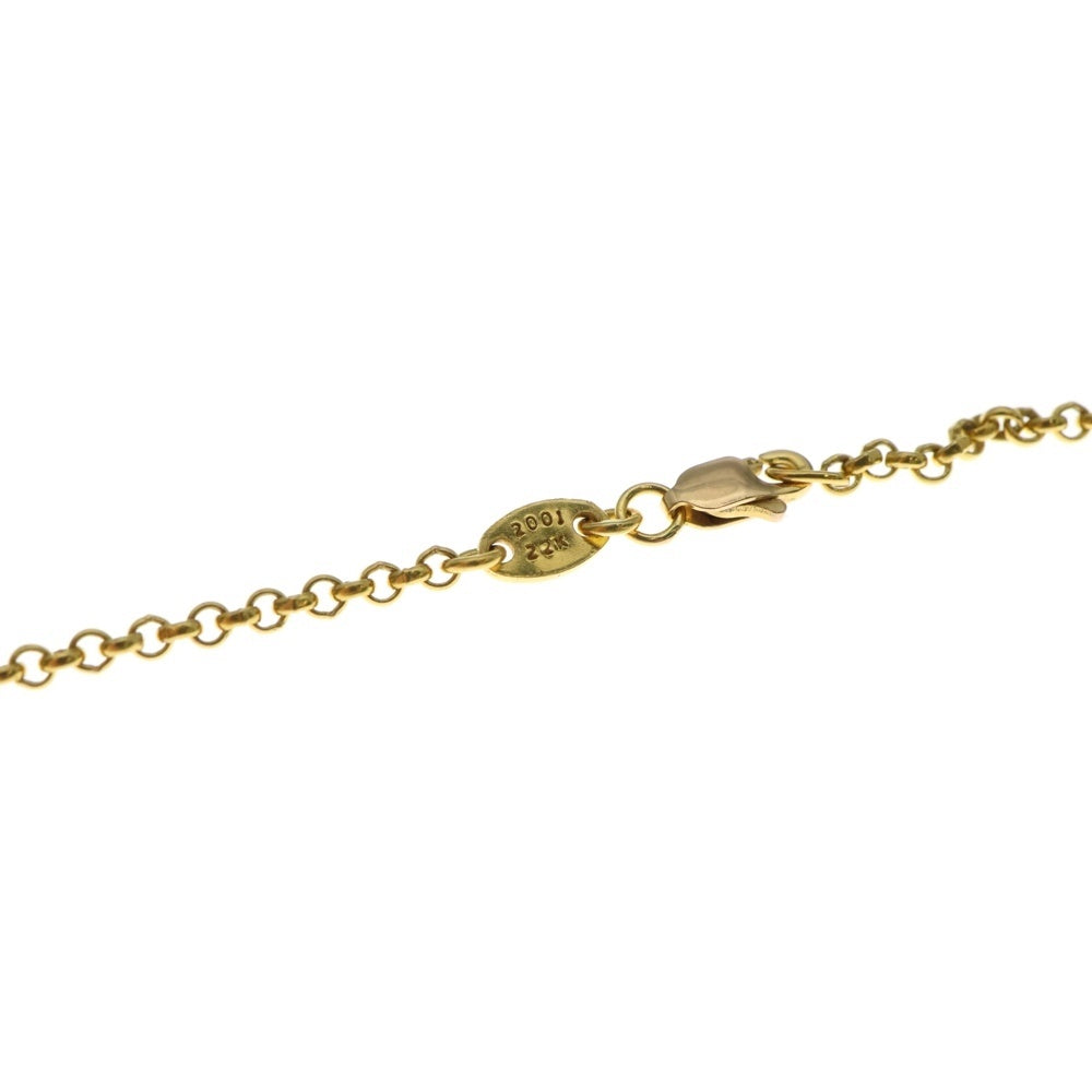 CHROME HEARTS(クロムハーツ) 22K オールド刻印 NECKCHAIN R20 ロールチェーンネックレス 20inch ゴールド BCA011