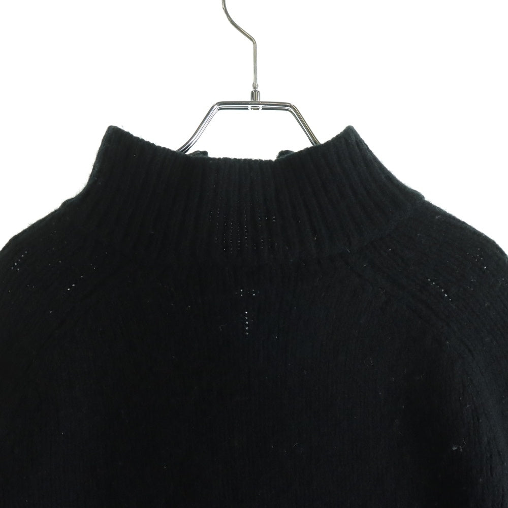 POLO SPORT RALPH LAUREN(ポロスポーツラルフローレン) ハーフスナップ ウール ニットセーター ブラック TMKF7-2270