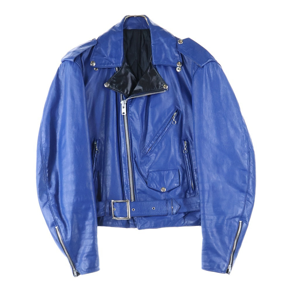 VINTAGE(ヴィンテージ) 90s TALON ZIP タロンジップ ダブルライダース レザー ジャケット ブルー