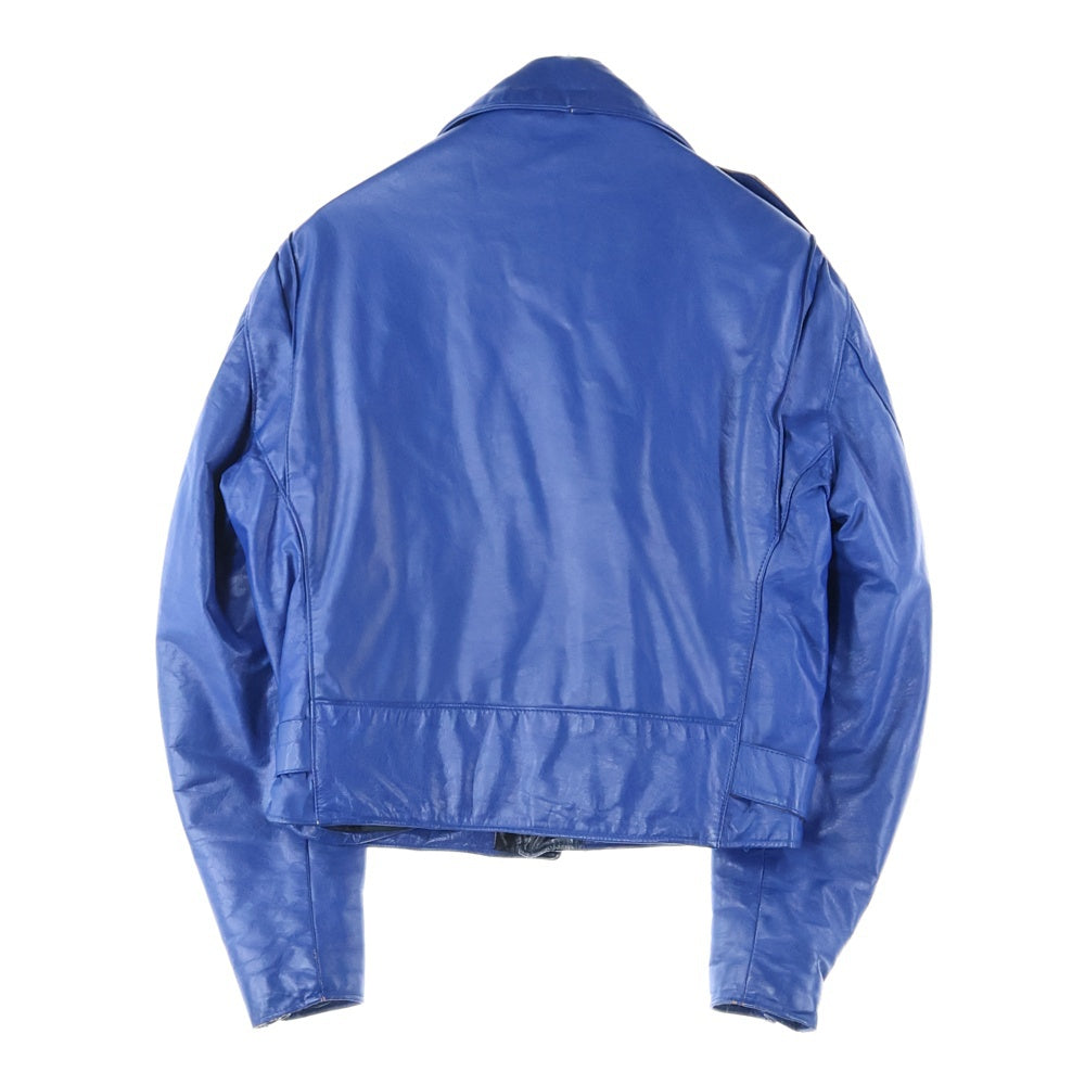 VINTAGE(ヴィンテージ) 90s TALON ZIP タロンジップ ダブルライダース レザー ジャケット ブルー