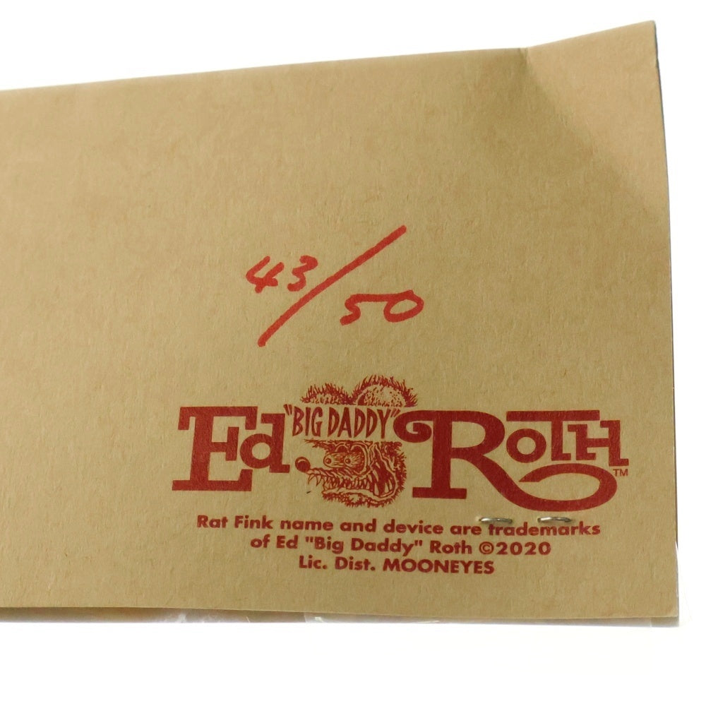 SECRETBASE(シークレットベース) ×ラットフィンク×シェルターバンク Brother of Rat Fink Plush Ver 世界50体限定 シリアル入り ブラザー ソフビ フィギュア グレー/レッド