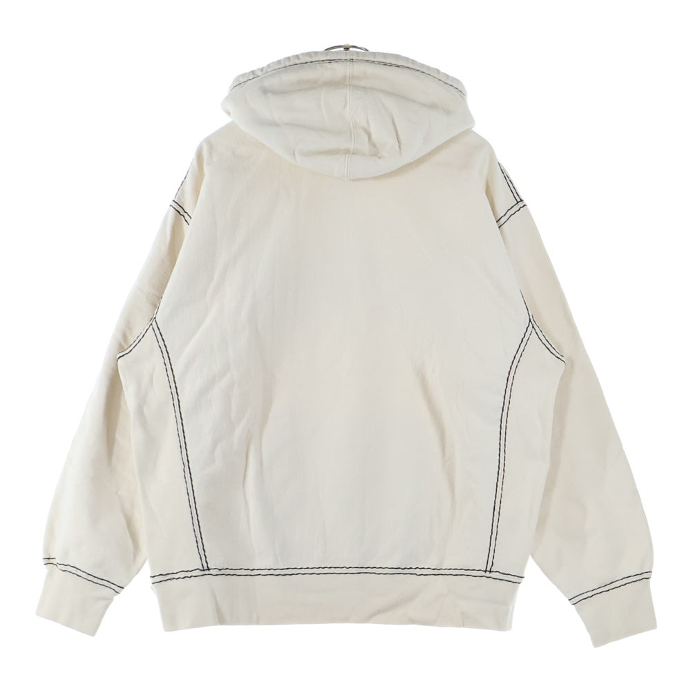 SUPREME(シュプリーム) 20AW Big Stitch Hooded Sweatshirt ビッグステッチ フーデッドスウェットシャツ プルオーバーパーカー フーディー ベージュ
