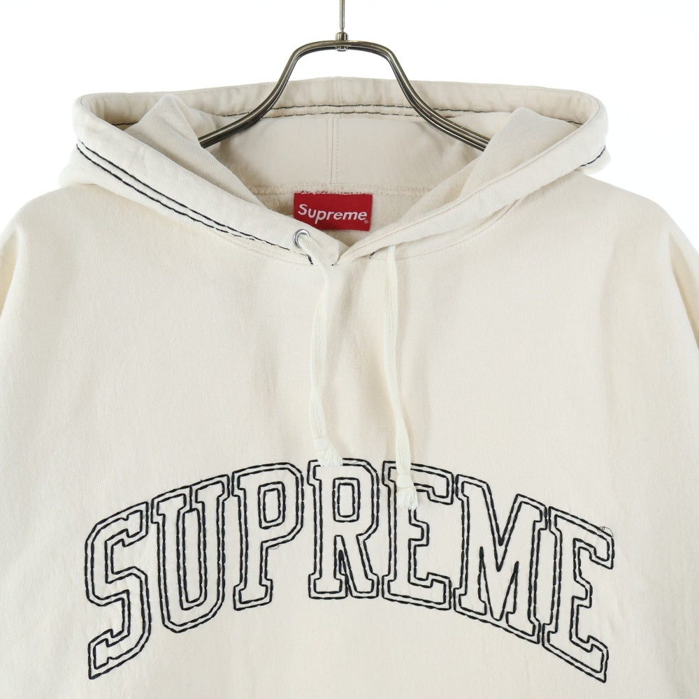 SUPREME(シュプリーム) 20AW Big Stitch Hooded Sweatshirt ビッグステッチ フーデッドスウェットシャツ プルオーバーパーカー フーディー ベージュ