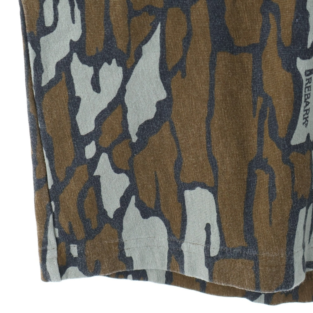 SUPREME(シュプリーム) 25SS Camo Small Box Tee スモールボックス カモ柄 胸ポケット ロゴ 刺繍 クルーネック カットソー 半袖 Tシャツ ブラウン