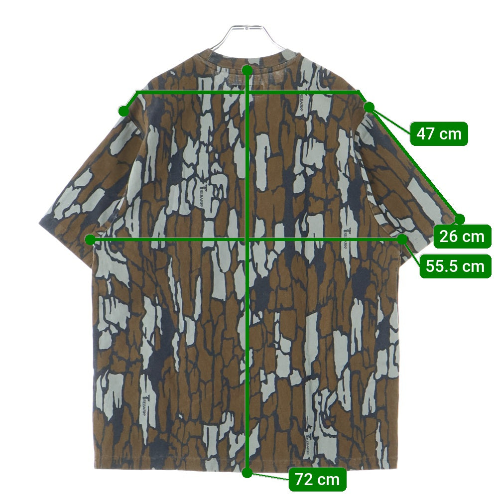 SUPREME(シュプリーム) 25SS Camo Small Box Tee スモールボックス カモ柄 胸ポケット ロゴ 刺繍 クルーネック カットソー 半袖 Tシャツ ブラウン