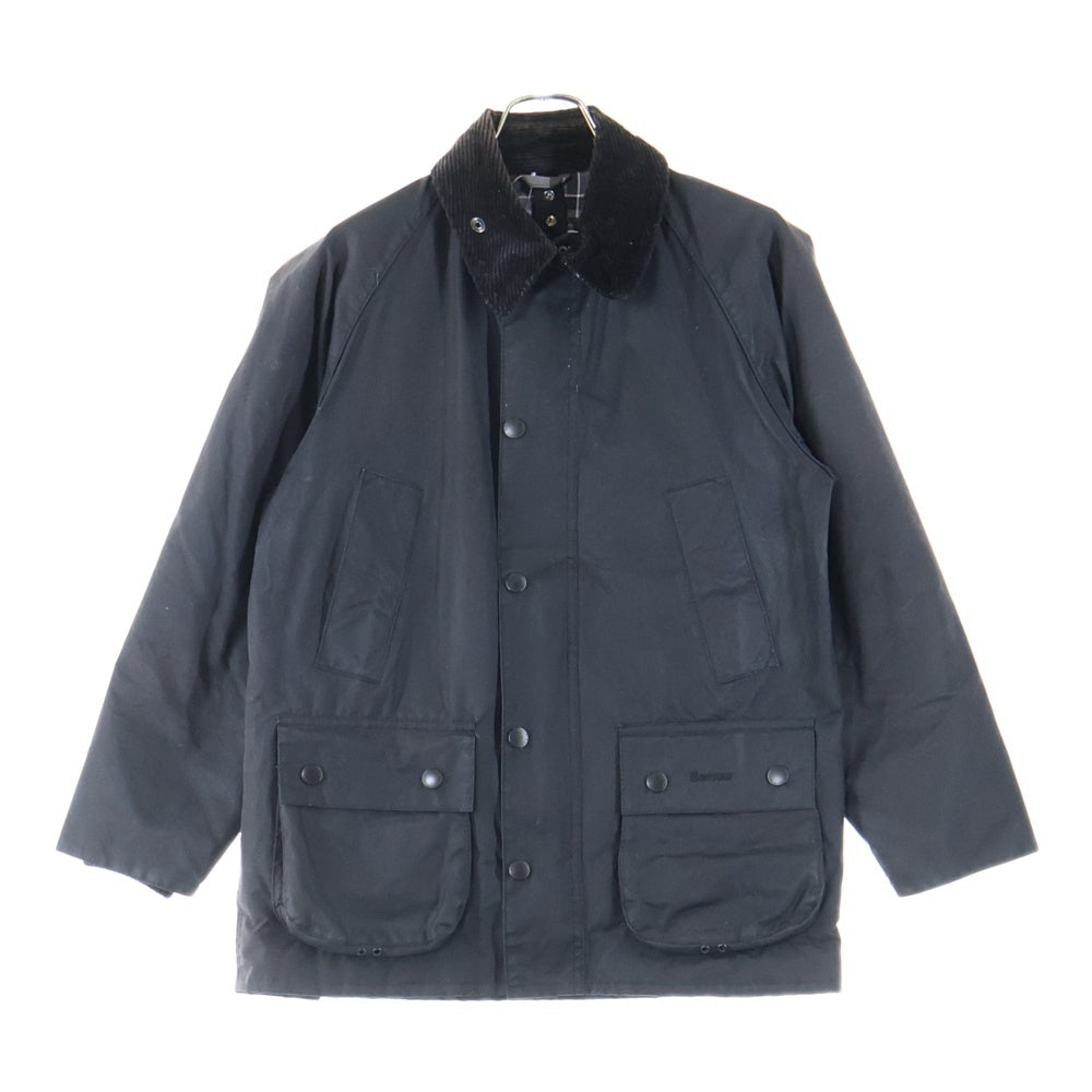 Barbour(バブアー) BEDALE WAX JACKET ビデイル 裏地チェック オイルド ジャケット ブルゾン ブラック MWX0018BK9134