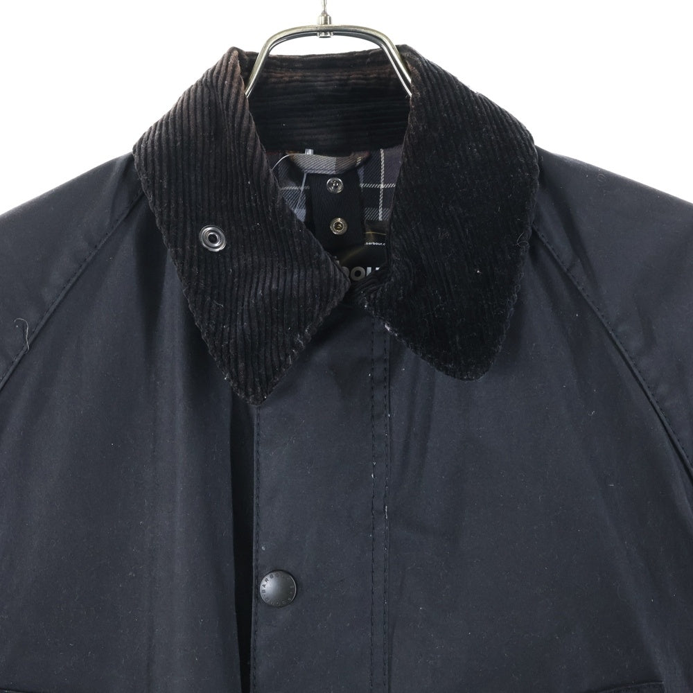 Barbour(バブアー) BEDALE WAX JACKET ビデイル 裏地チェック オイルド ジャケット ブルゾン ブラック MWX0018BK9134