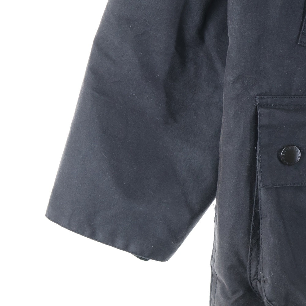 Barbour(バブアー) BEDALE WAX JACKET ビデイル 裏地チェック オイルド ジャケット ブルゾン ブラック MWX0018BK9134