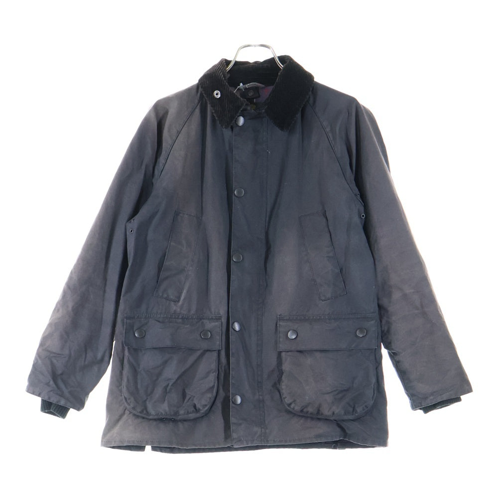 Barbour(バブアー) 16SS SL BEDALE WAX JACKET ビデイル スリムフィット 裏地チェック オイルド ジャケット ブルゾン ブラック MWX0318BK9138