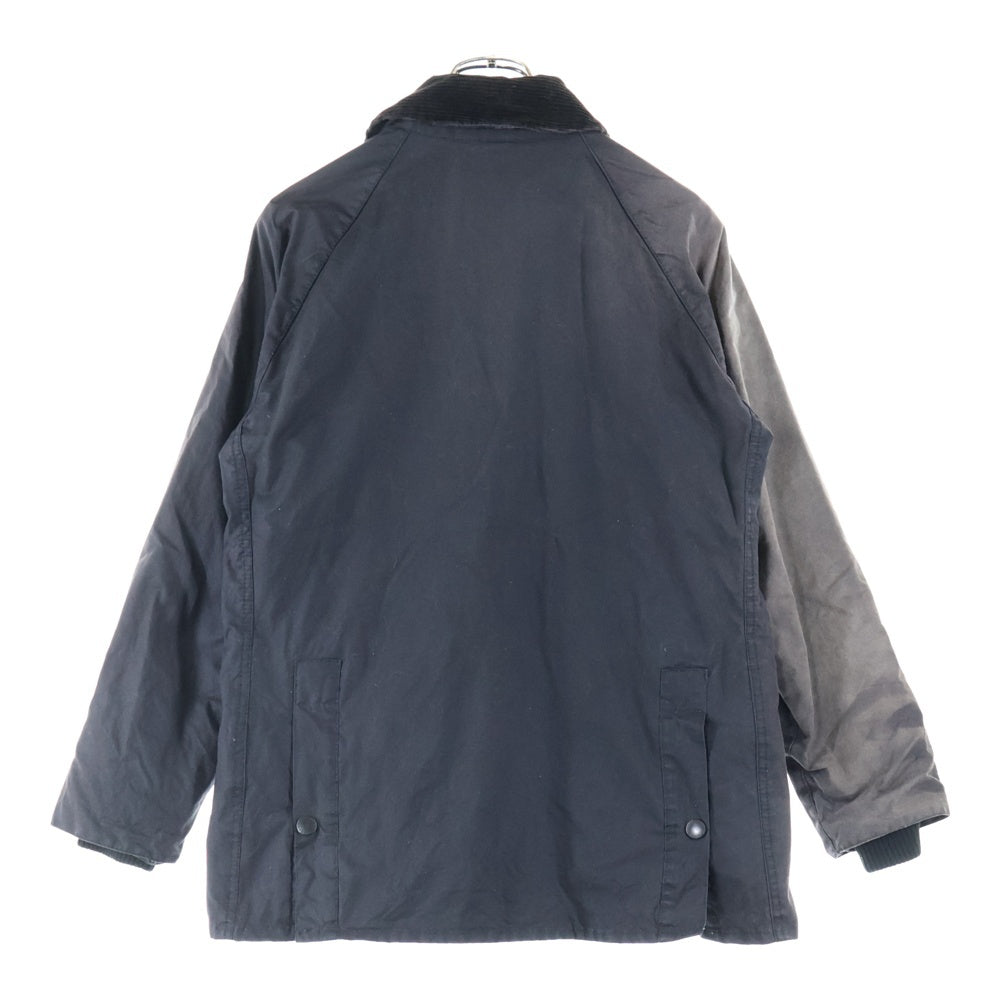 Barbour(バブアー) 16SS SL BEDALE WAX JACKET ビデイル スリムフィット 裏地チェック オイルド ジャケット ブルゾン ブラック MWX0318BK9138