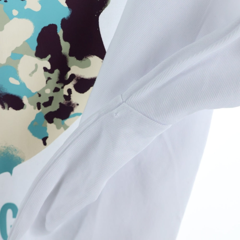 A BATHING APE(アベイシングエイプ) MAP CAMO RELAXED FIT TEE マップカモ リラックス フィット フロント ロゴ プリント クルーネック 半袖 カットソー Tシャツ ホワイト