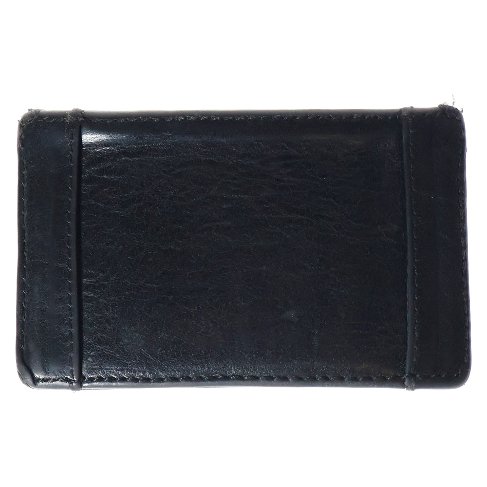 CHROME HEARTS(クロムハーツ) JOTTER ジョッター カードケース スクロール ラベルロゴ カードケース ブラック/シルバー