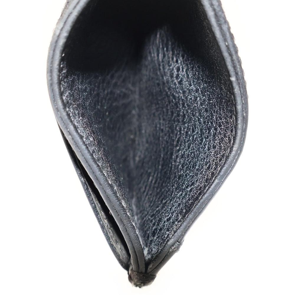 CHROME HEARTS(クロムハーツ) JOTTER ジョッター カードケース スクロール ラベルロゴ カードケース ブラック/シルバー