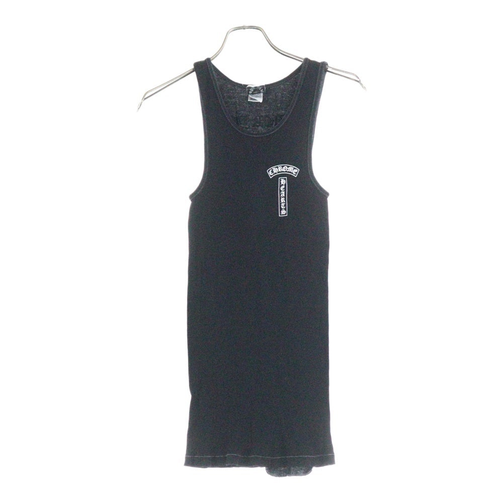 CHROME HEARTS(クロムハーツ) OLD Taipei FUCK YOU T-BAR TANK TOP オールドモデル 台湾限定 ファックユー Tバー バックホースシュープリント タンクトップ ノースリーブ ブラック