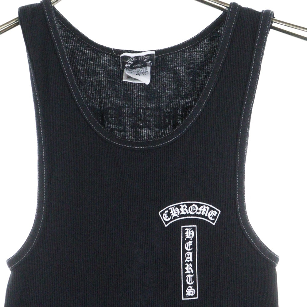 CHROME HEARTS(クロムハーツ) OLD Taipei FUCK YOU T-BAR TANK TOP オールドモデル 台湾限定 ファックユー Tバー バックホースシュープリント タンクトップ ノースリーブ ブラック