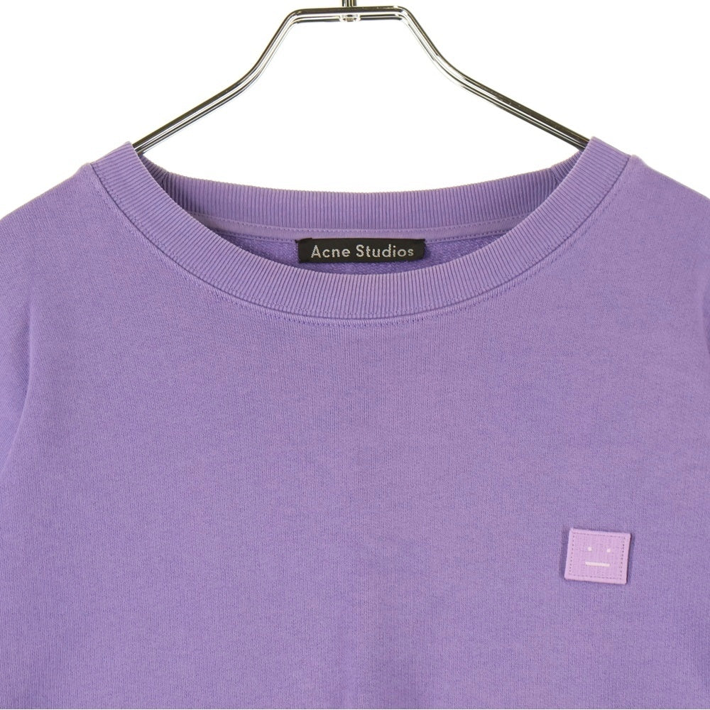 Acne Studios(アクネ ストゥディオズ) FORBA FACE クルーネックスウェットトレーナー パープル FA-UX-SWEA000010