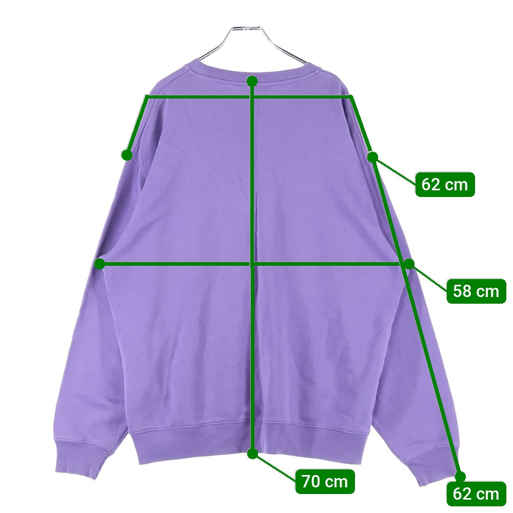 Acne Studios(アクネ ストゥディオズ) FORBA FACE クルーネックスウェットトレーナー パープル FA-UX-SWEA000010