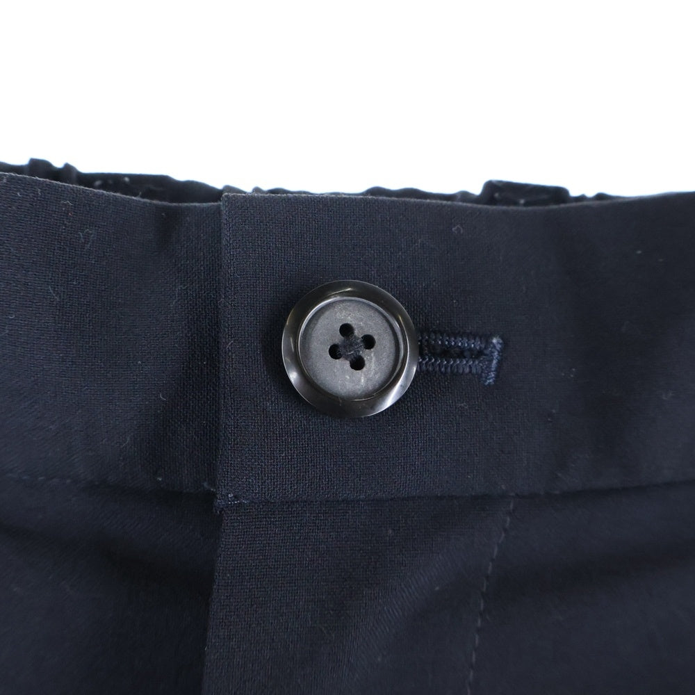 STUDIOUS(ステュディオス) ポリエステル スラックス パンツ ブラック 100340005