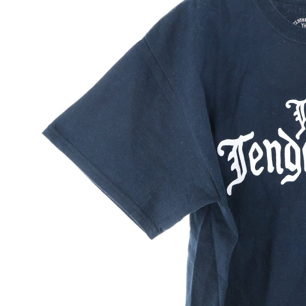 TENDERLOIN(テンダーロイン) オールドイングリッシュ ロゴ プリント 半袖Tシャツ カットソー ブラック