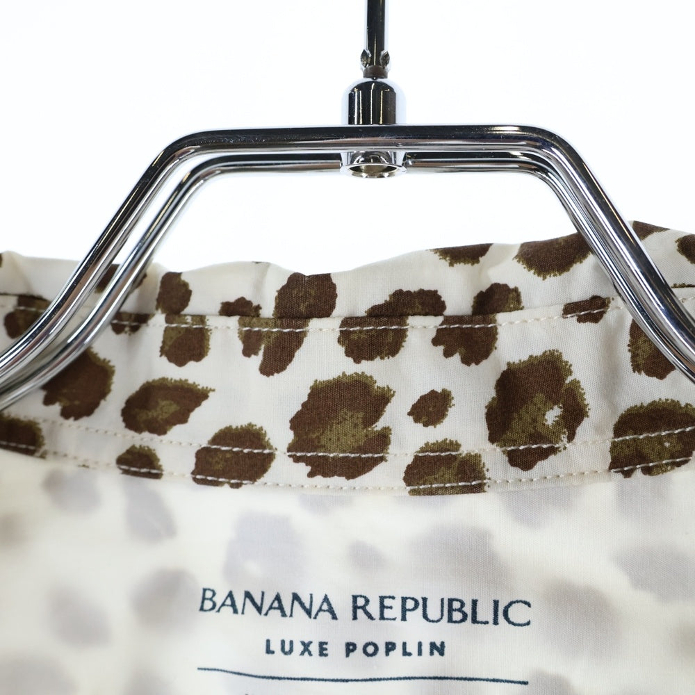 BANANA REPUBLIC(バナナリパブリック) レオパード 総柄 半袖シャツ ベージュ