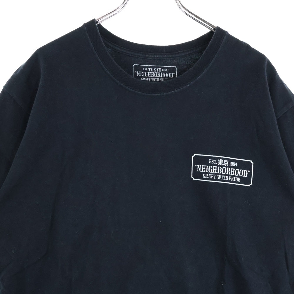 NEIGHBORHOOD(ネイバーフッド) 20SS クラシックロゴ 両面プリント 半袖Tシャツ カットソー ブラック