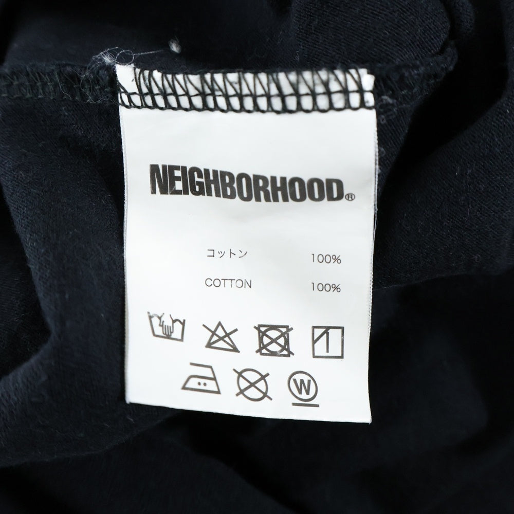 NEIGHBORHOOD(ネイバーフッド) 20SS クラシックロゴ 両面プリント 半袖Tシャツ カットソー ブラック