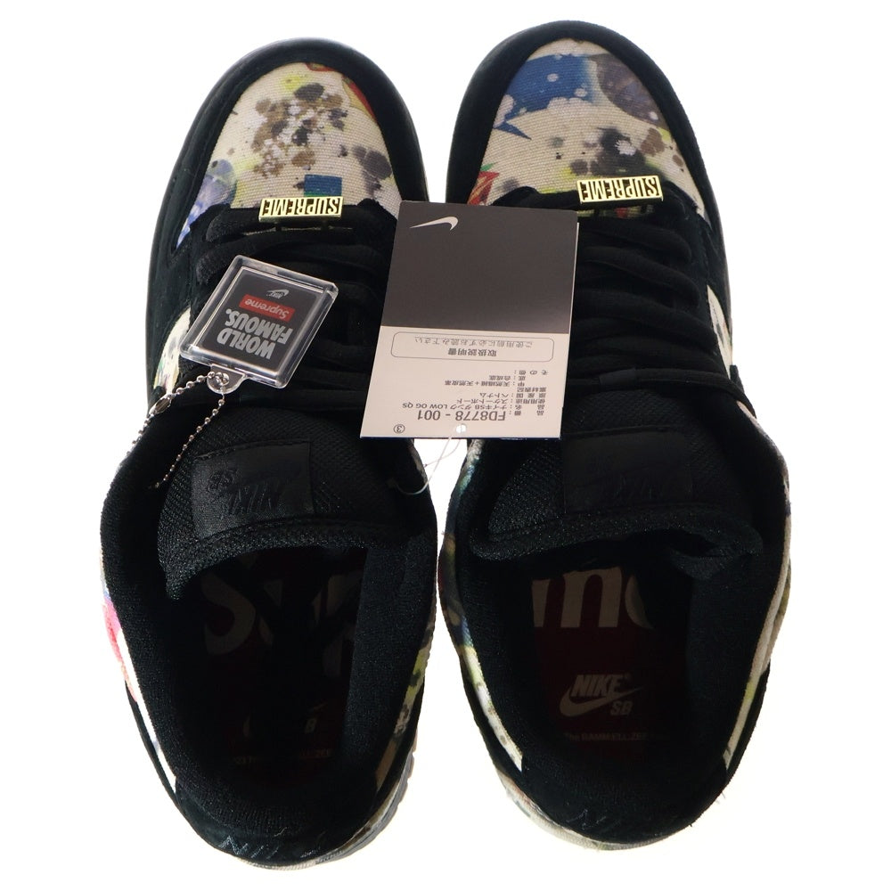 NIKE(ナイキ) 23AW ×DUNK LOW QS Rammellzee シュプリーム ダンクロー ラメルジー ローカットスニーカー ブラック/マルチ US9/27.0cm FD8778-001