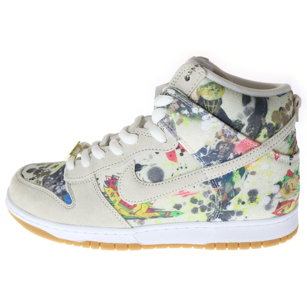 NIKE(ナイキ) 23AW×DUNK HIGH OG QS Rammellzee シュプリーム ダンク ラメルジー ハイカットスニーカー シューズ ホワイト/マルチ US9/27cm FD8779-100