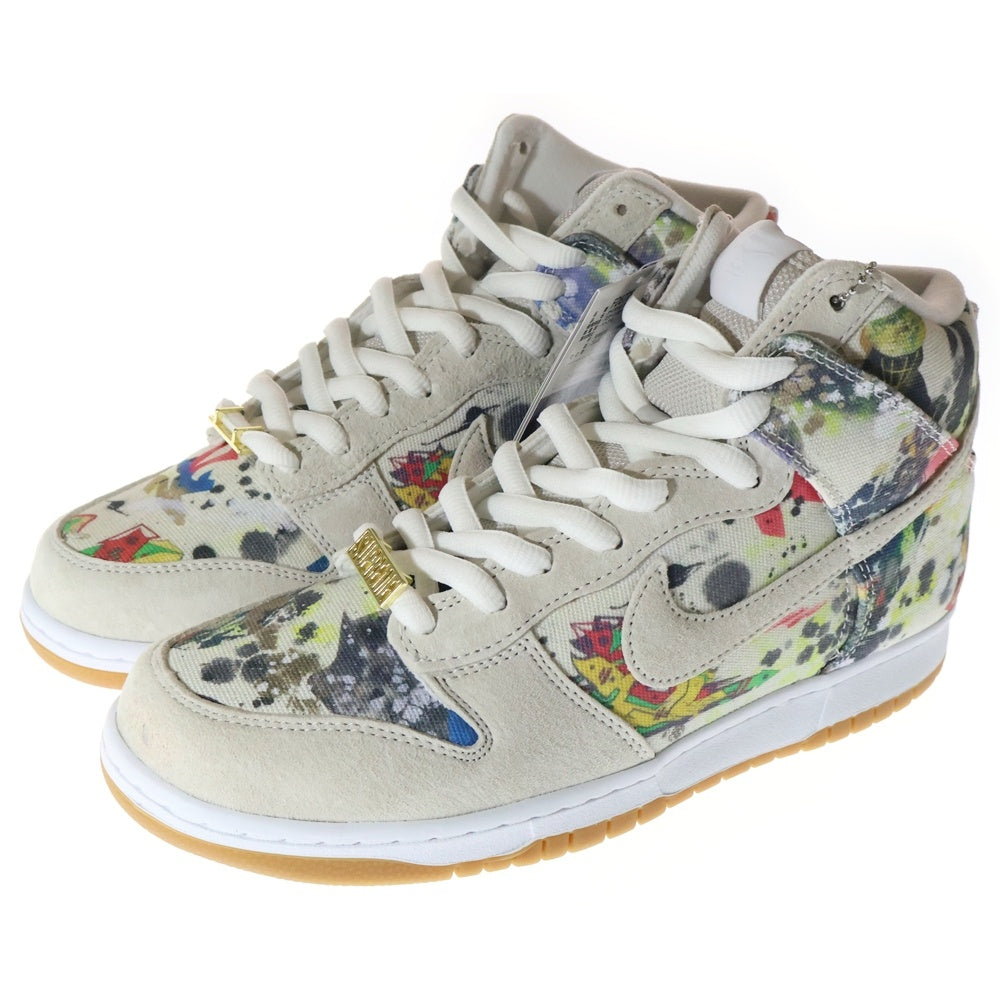 NIKE(ナイキ) 23AW×DUNK HIGH OG QS Rammellzee シュプリーム ダンク ラメルジー ハイカットスニーカー シューズ ホワイト/マルチ US9/27cm FD8779-100