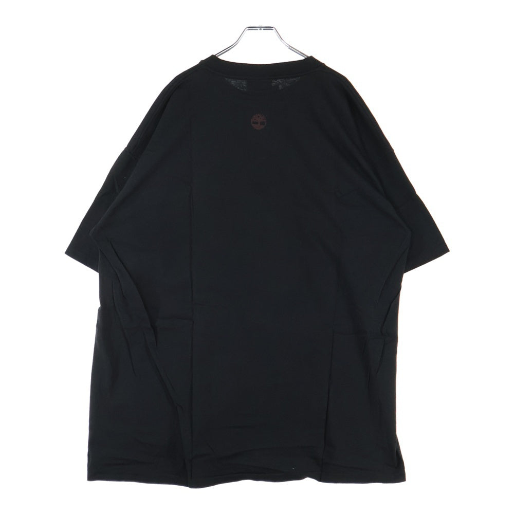 Timberland(ティンバーランド) 90s Authentic Weathergear フロントプリント クルーネック 半袖Tシャツ カットソー ブラック