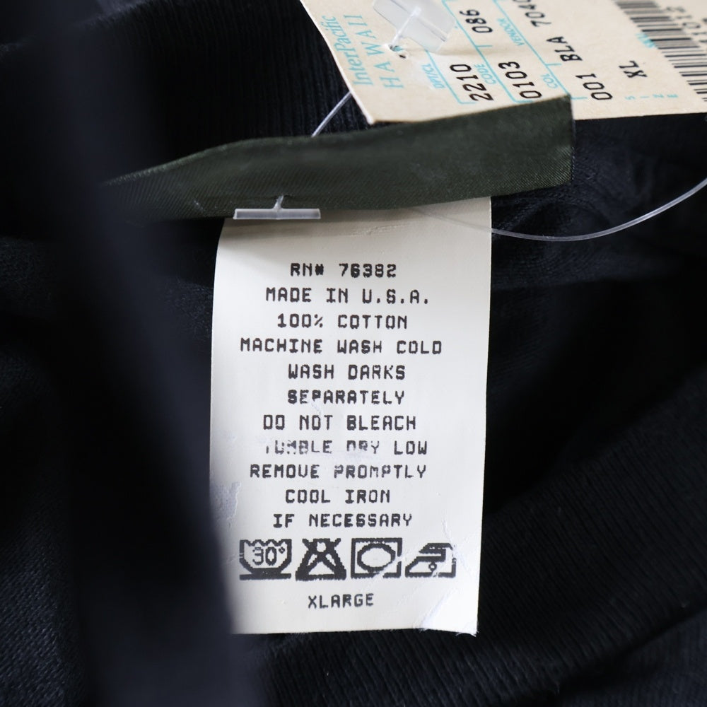 Timberland(ティンバーランド) 90s Authentic Weathergear フロントプリント クルーネック 半袖Tシャツ カットソー ブラック