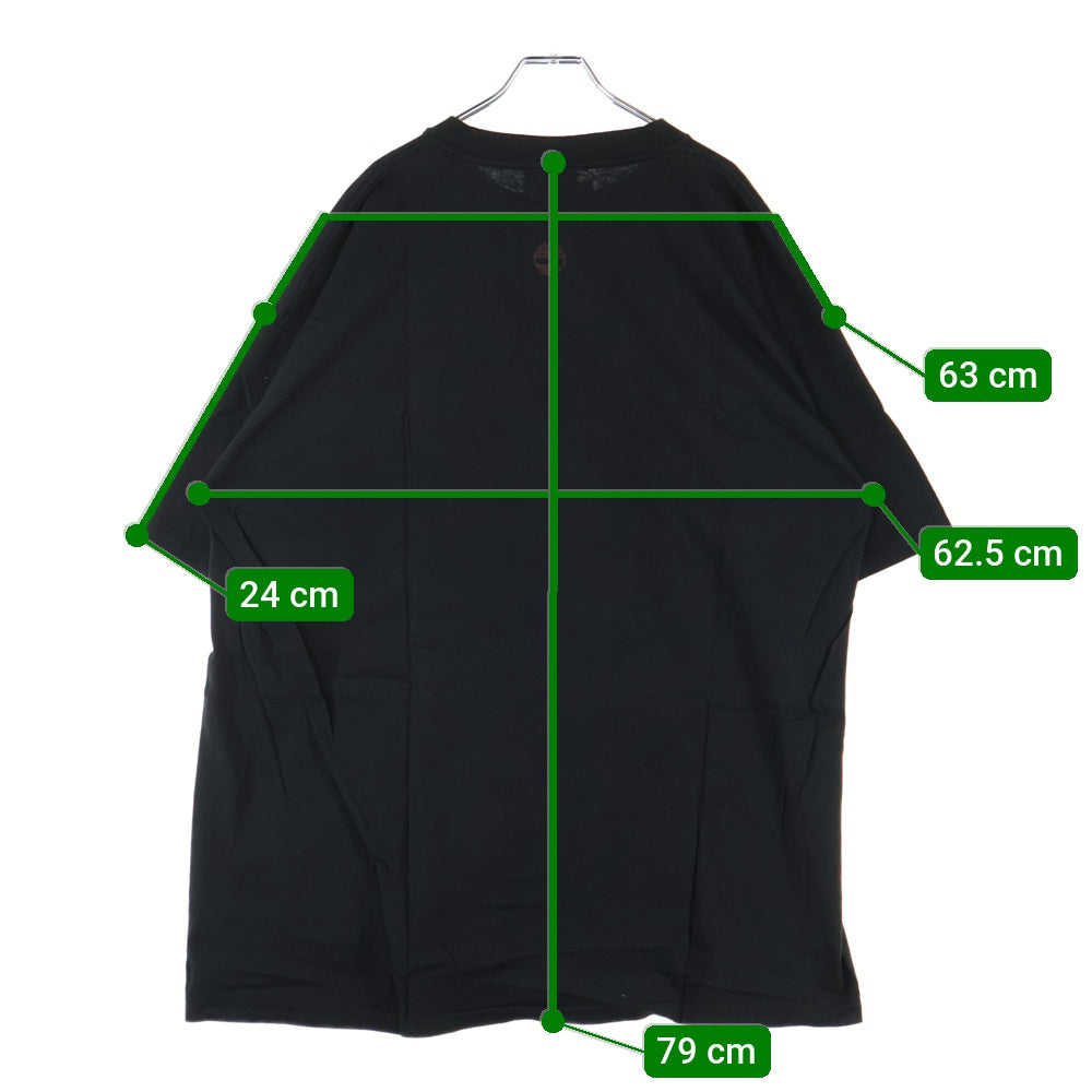 Timberland(ティンバーランド) 90s Authentic Weathergear フロントプリント クルーネック 半袖Tシャツ カットソー ブラック