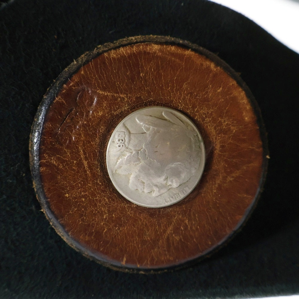 goro's(ゴローズ) 5セントコンチョ付き ディアスキン ショルダーバッグ M ブラック