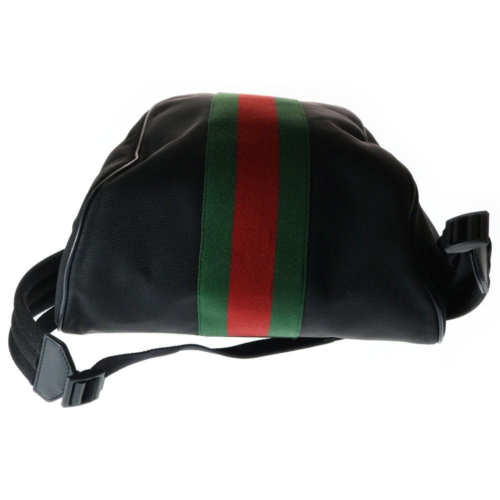 GUCCI(グッチ) シェリーライン レザーパッチ付き バックパック リュックサック ブラック 630917 001998